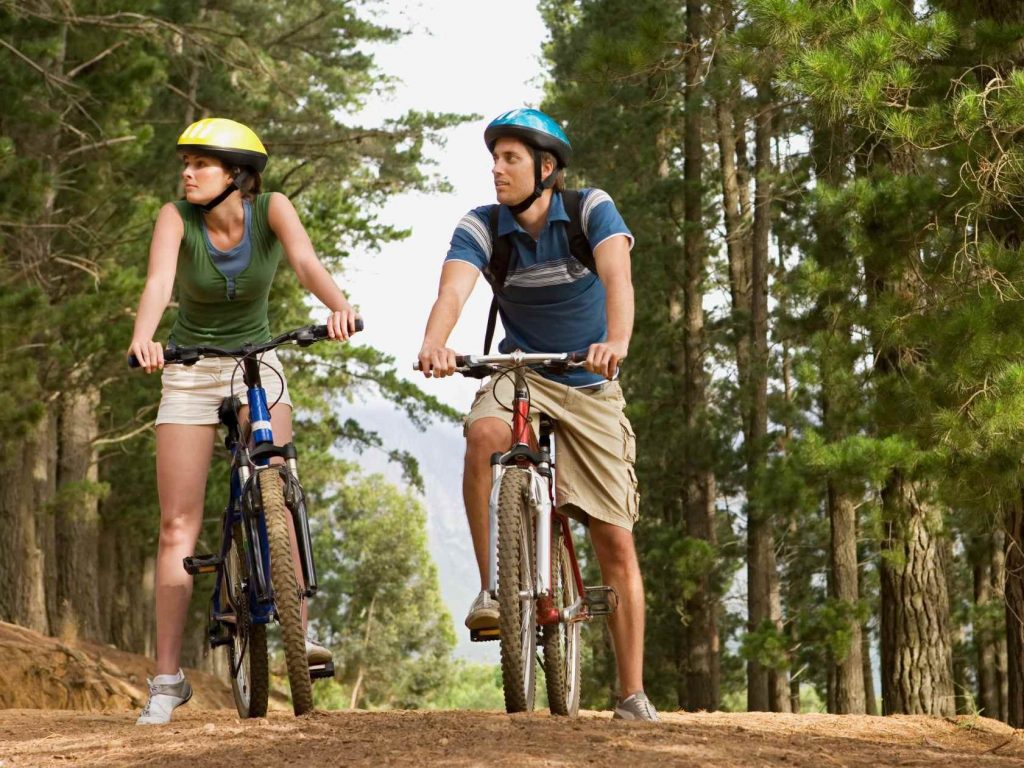 cycling in the region of Lafoes, Ecopista do Vouga